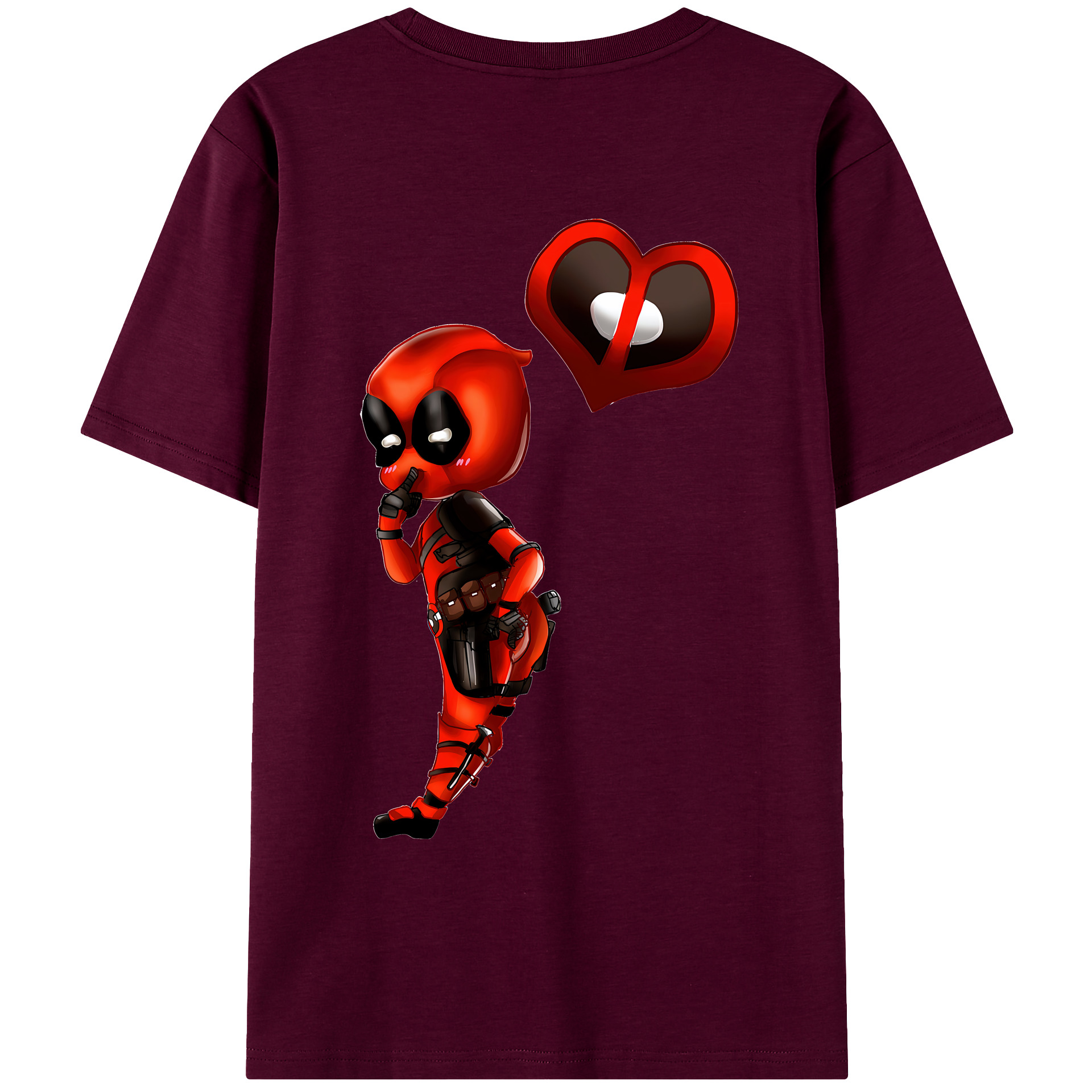 （画像用） Deadpool デッドプール レディース半袖Tシャツ(バックプリント)